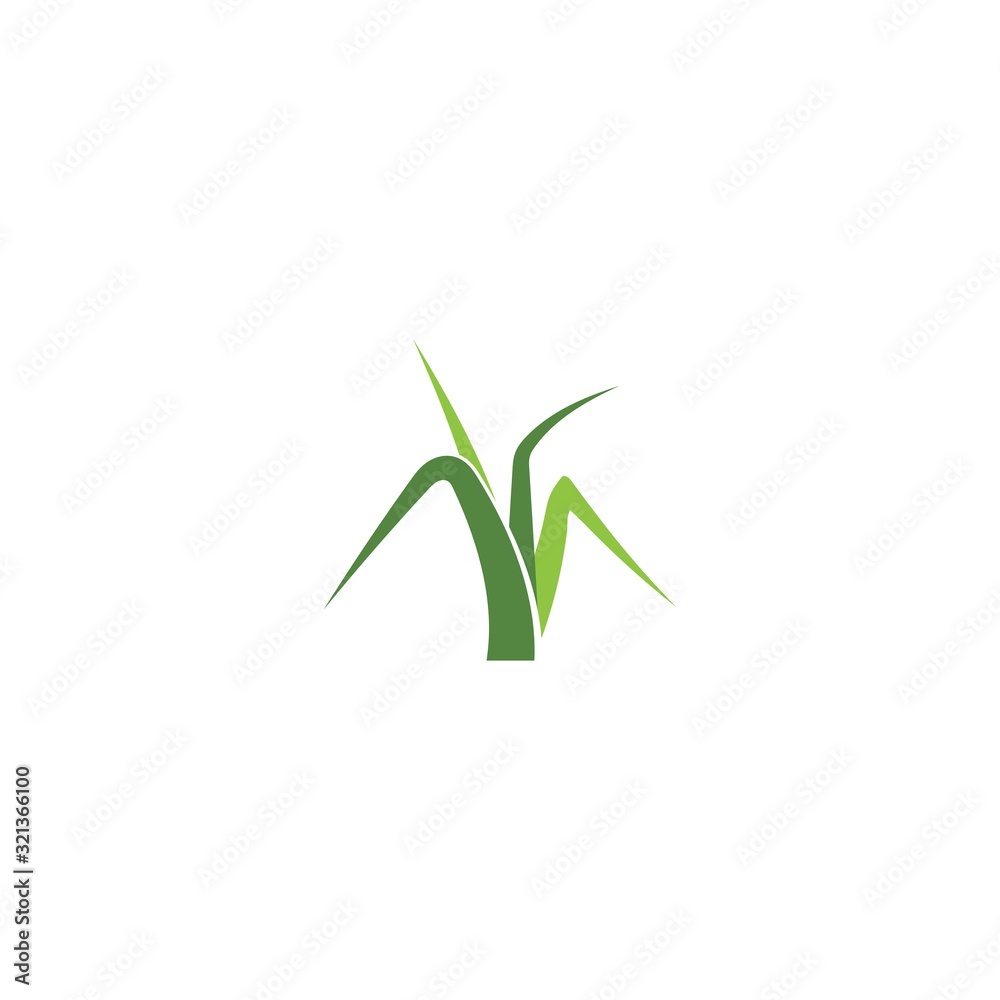 Grass ilustration logo