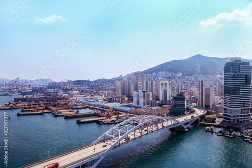 Busan  Korea   Busandaegyo Bridge to Yeongdo island