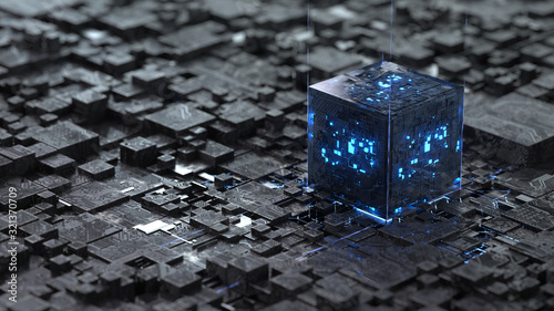Billede på lærred Central Computer Processors CPU concept