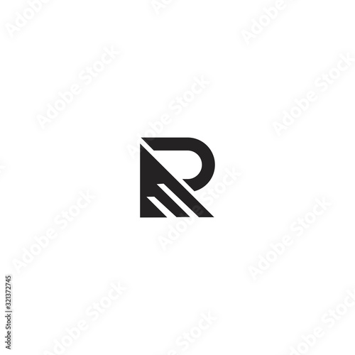RM MR initial letter logo design