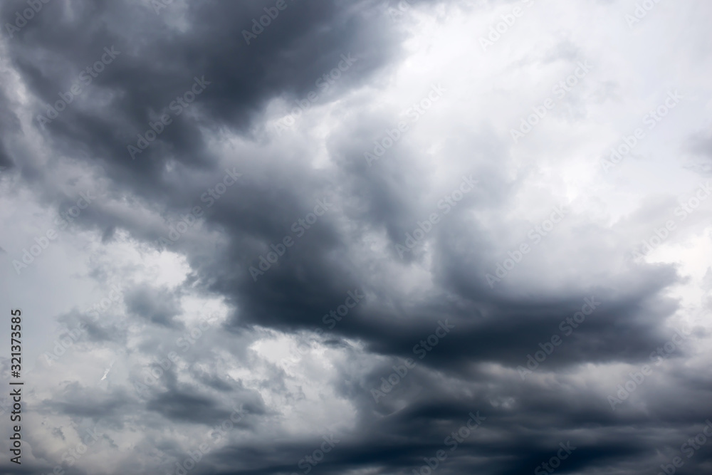 Black clouds. Rain Clouds on the sky