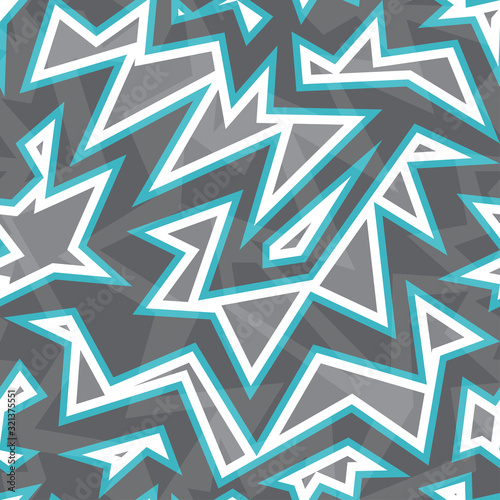 abstract geometric blue seamless pattern