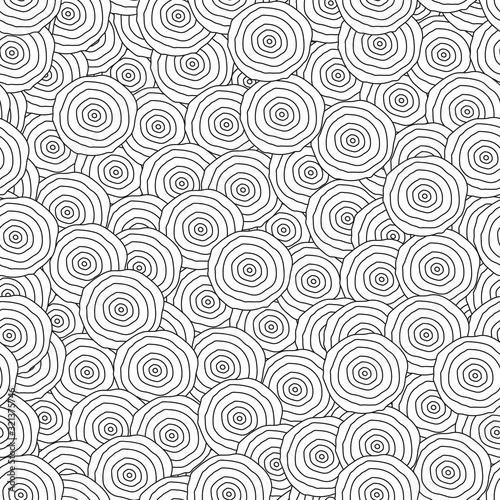 abstract monochrome circles seamless pattern © gudinny