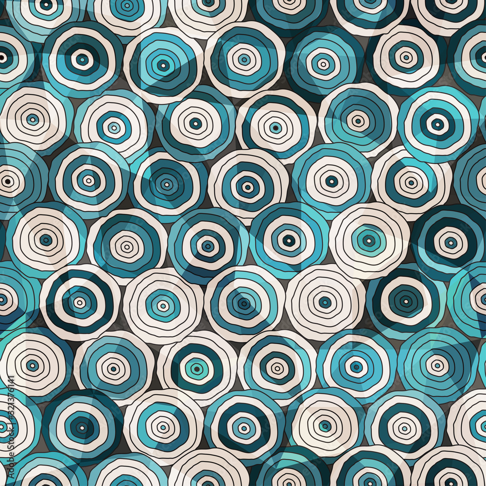 blue circles seamless pattern with glass effect blue circles seamless pattern with glass effect