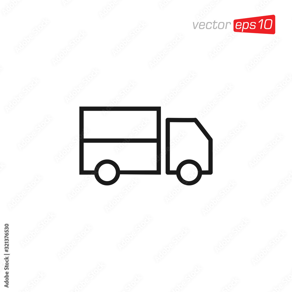 Truck Delivery Icon Design Illustration