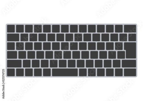 デスクトップパソコンのキーボード-黒