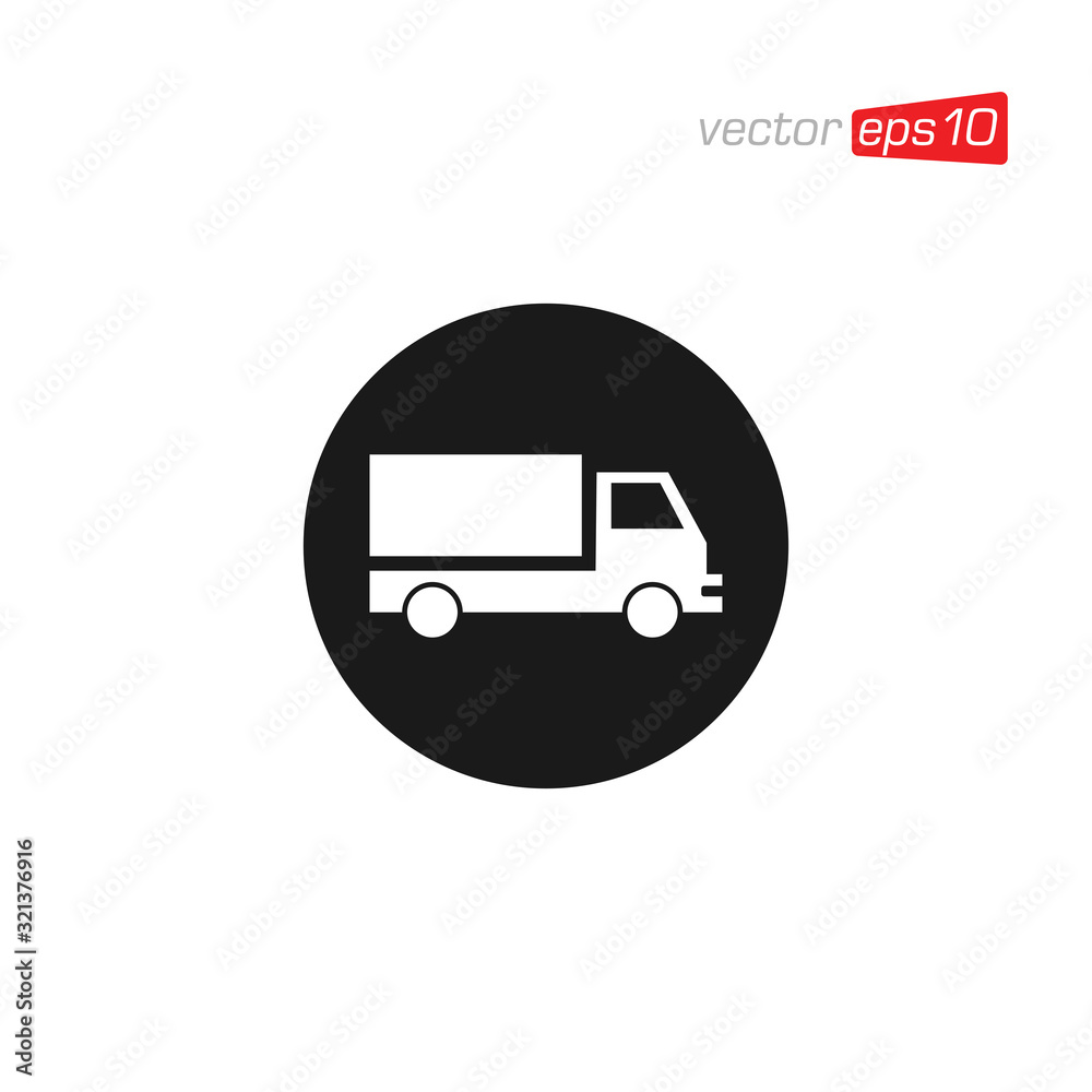 Truck Delivery Icon Design Illustration Truck Delivery Icon Design Illustration