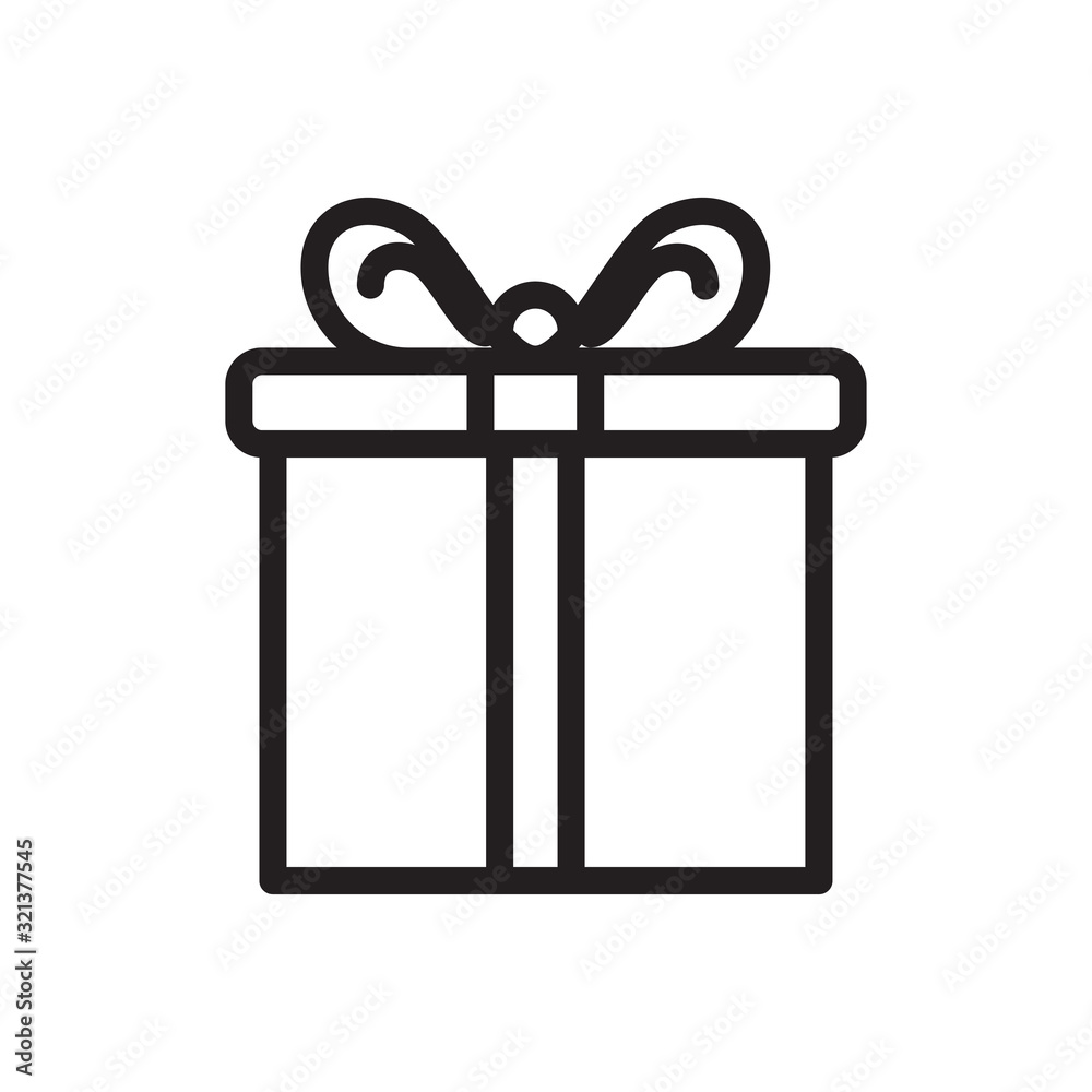 gift box icon design vector logo template EPS10 gift box icon design vector logo template EPS10