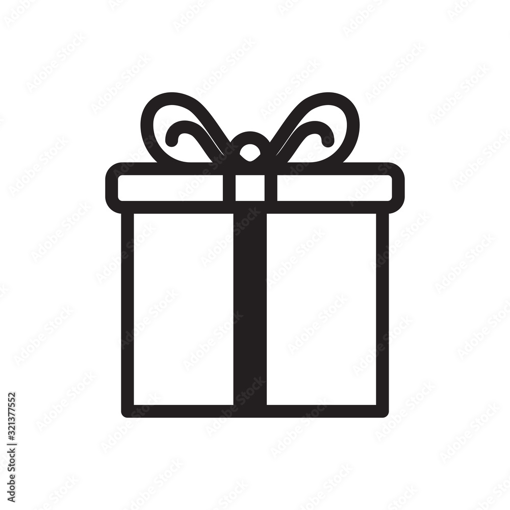 gift box icon design vector logo template EPS10 gift box icon design vector logo template EPS10