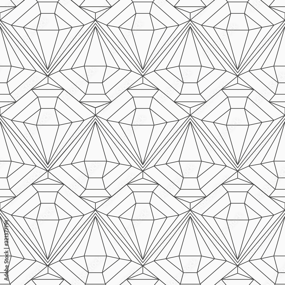 monochrome diamond seamless pattern