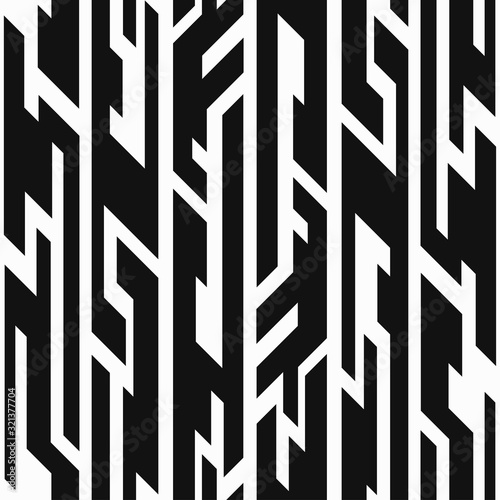 monochrome aztec geometric seamless pattern