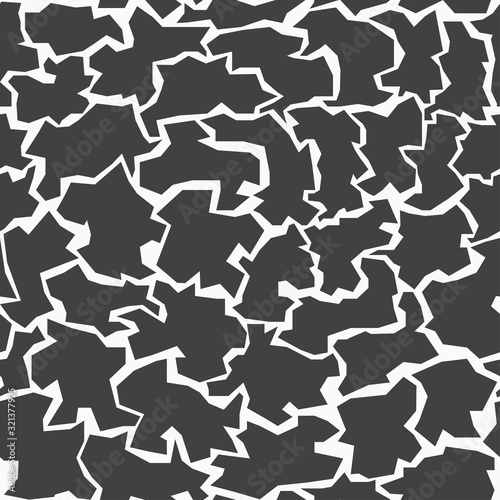 monochrome pieces seamless pattern