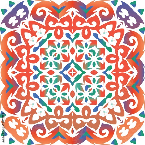Antique talavera tiles patchwork.