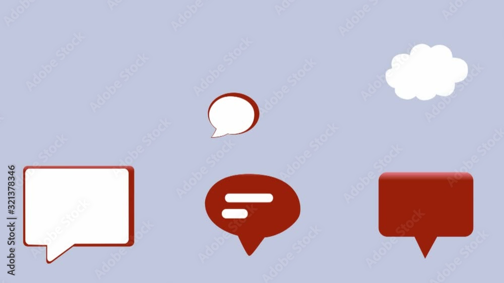 Chat bubble animations. All together