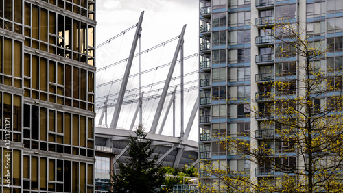 Vancouver, British Columbia, Canada. Modern building urban architecture.