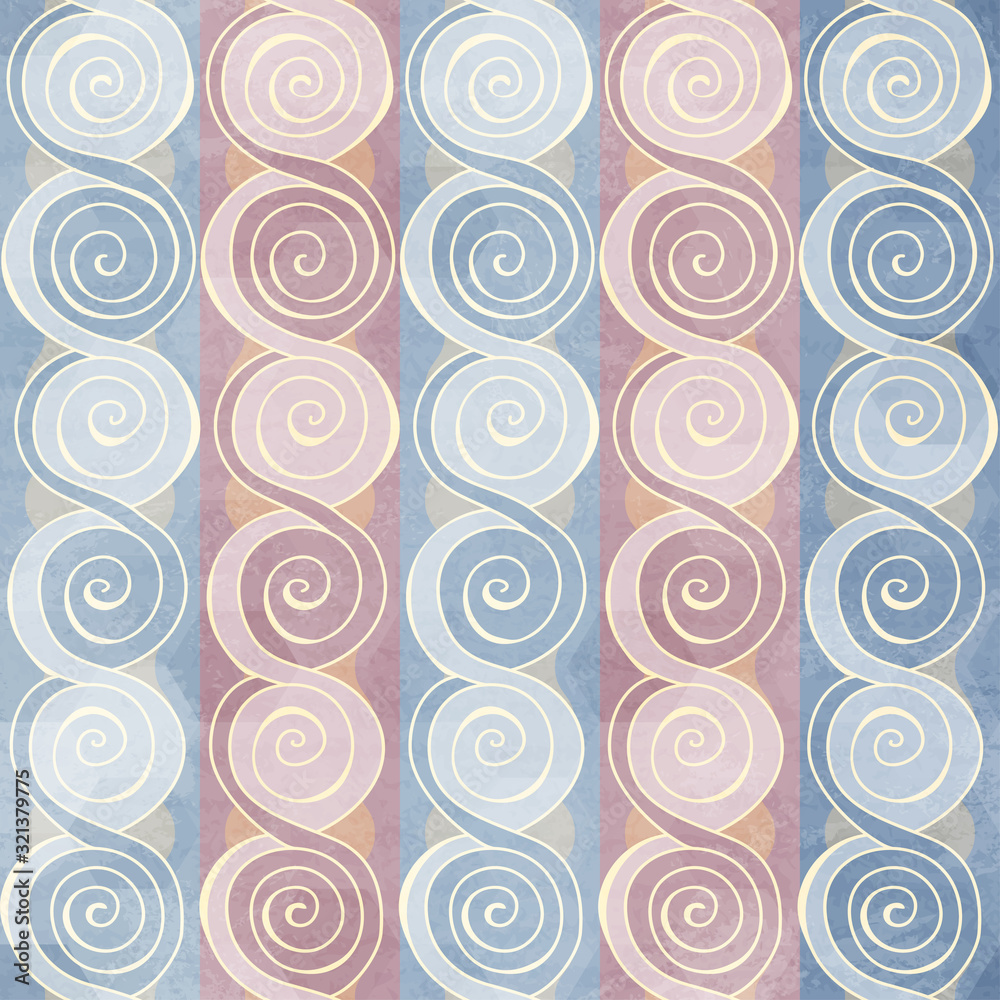 vintage spiral seamless pattern