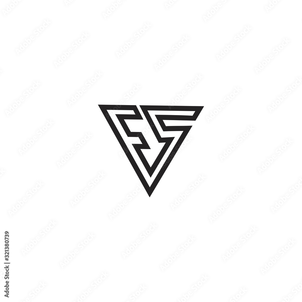 FS F S Letter Logo Design Template FS F S Letter Logo Design Template