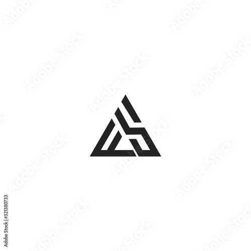 Free Download FS F S initial logo design template - GFXLoad