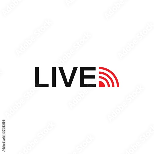 vector set of live streaming icon multimedia logo