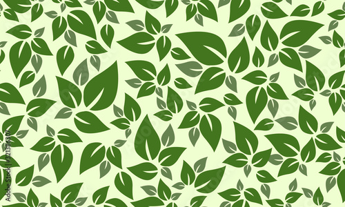 Leaf pattern decoration background for Spring  with unique drawing of leaf.