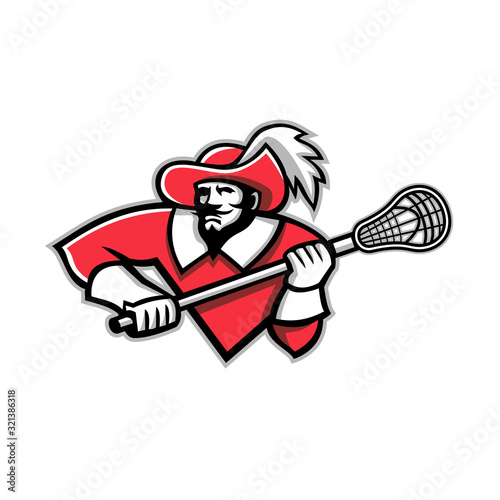 Musketeer Lacrosse Mascot