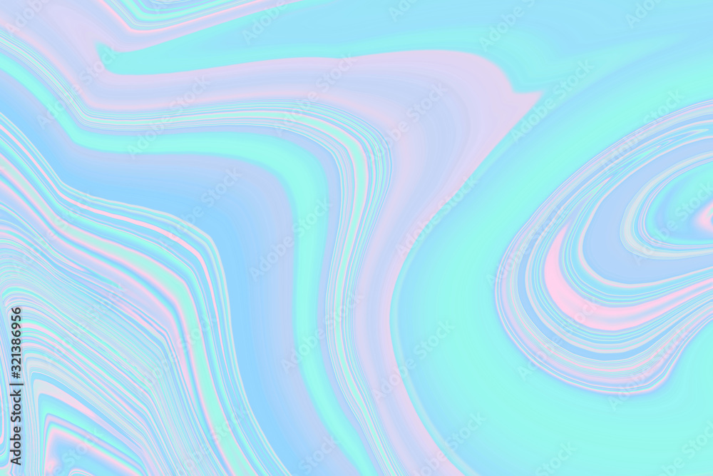 Obraz premium Abstract Natural Luxury marble texture. Wonderful background in Holographic Foil. Digital art. Marbleized effect.