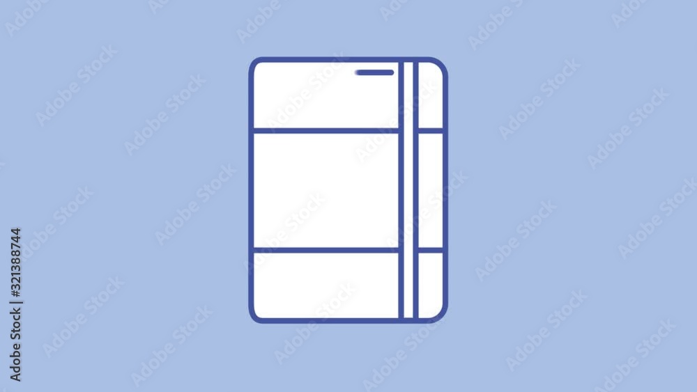 Sketchbook line icon on the Alpha Channel Sketchbook line icon on the Alpha Channel