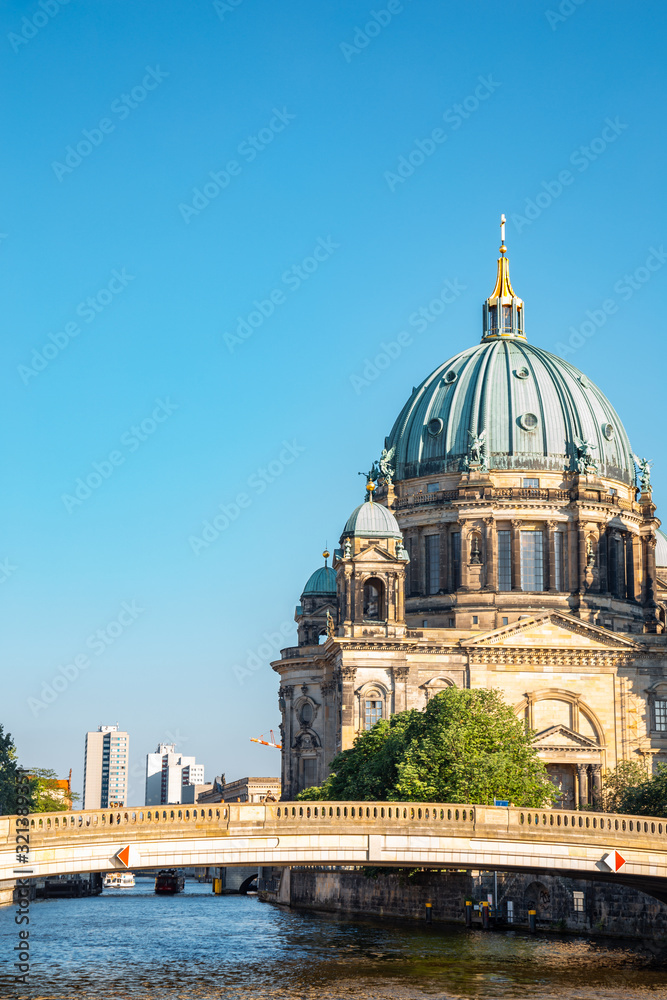 Berlin Cathedral (Berliner Dom) and Spree River in Germany