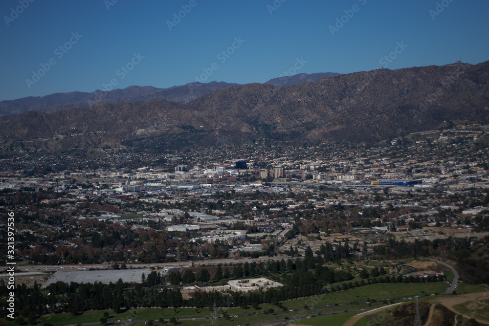 view of  California city on top Montana 