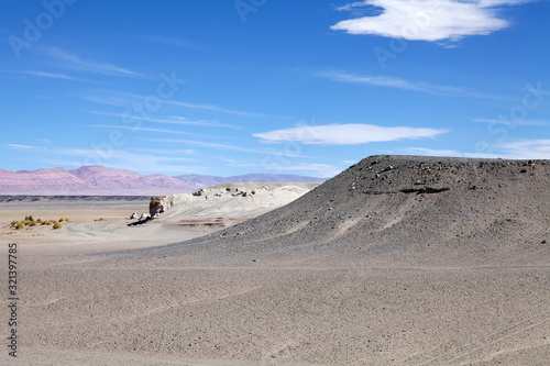 Landscape at the volcano Caraci Pampa at the Puna de Atacama, Argentina