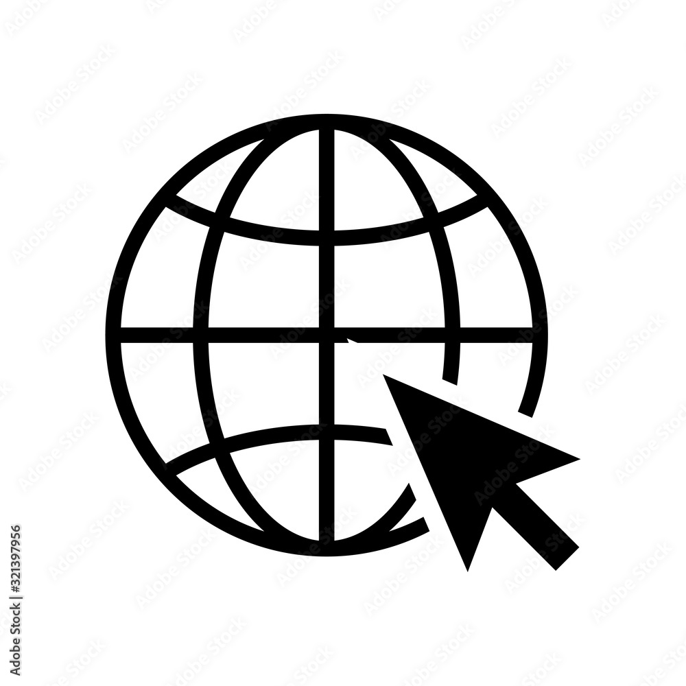 globe icon design vector logo template EPS 10