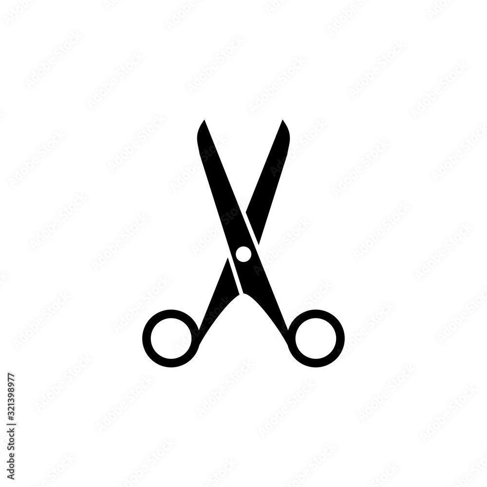 scissor icon design vector logo template EPS 10 scissor icon design vector logo template EPS 10