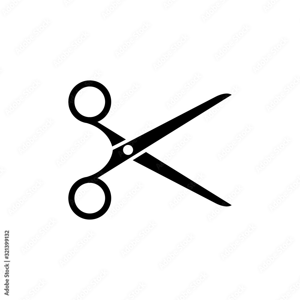 scissor icon design vector logo template EPS 10 scissor icon design vector logo template EPS 10