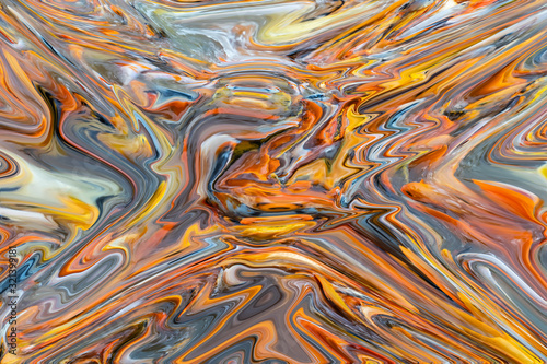 Abstract colorful background, wallpaper.Modern art handmade surface liquid paint.Fluid Art.