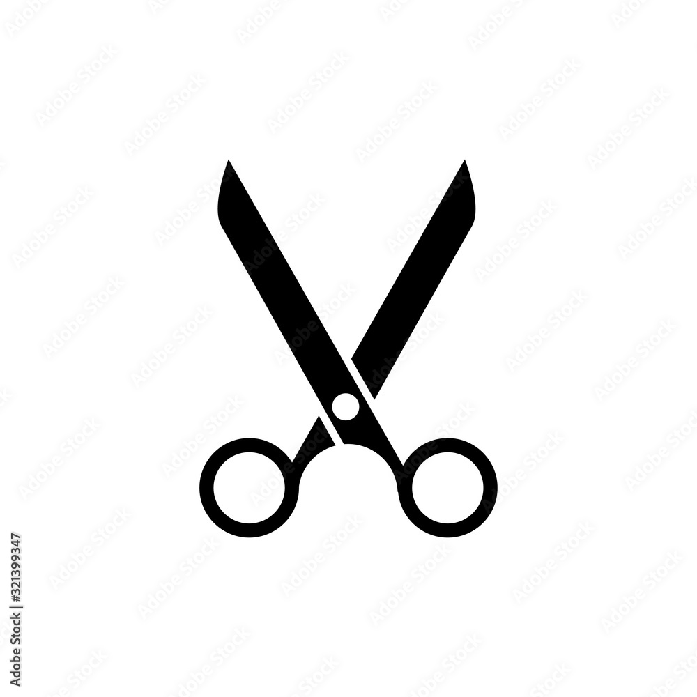 scissor icon design vector logo template EPS 10 scissor icon design vector logo template EPS 10