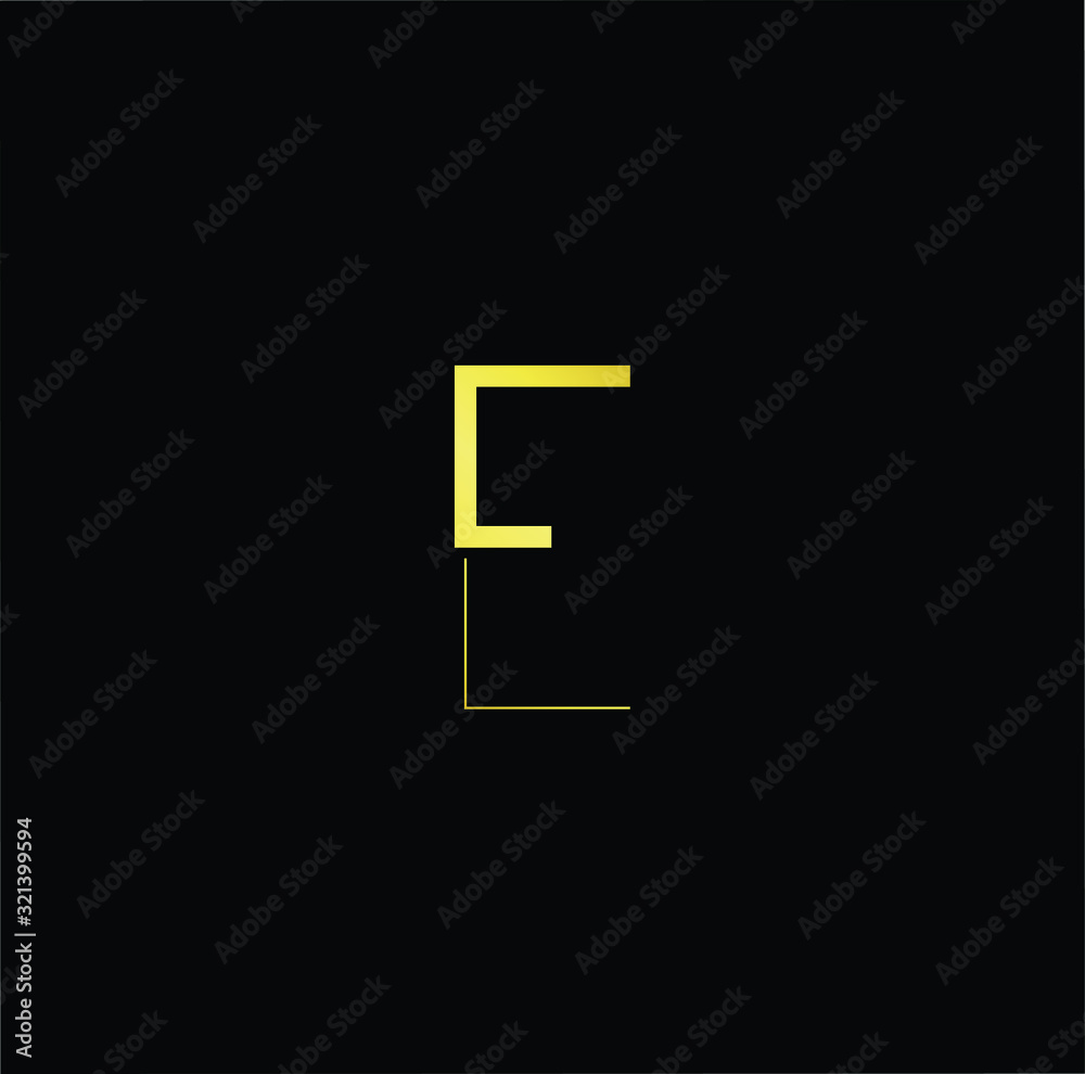 Outstanding professional elegant trendy awesome artistic black and gold color E EE initial based Alphabet icon logo. Outstanding professional elegant trendy awesome artistic black and gold color E EE initial based Alphabet icon logo.