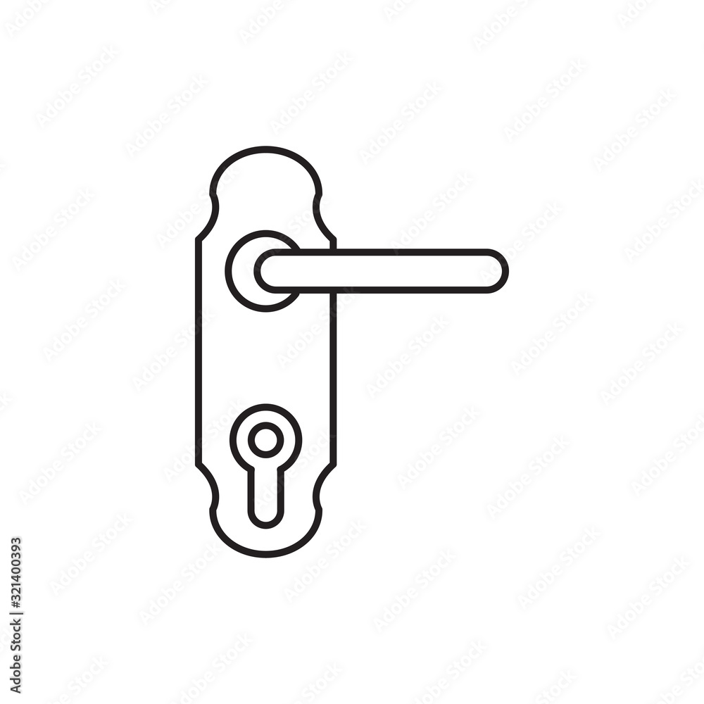 handle door icon vector design logo template EPS 10 handle door icon vector design logo template EPS 10