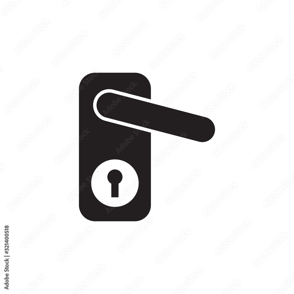 handle door icon vector design logo template EPS 10 handle door icon vector design logo template EPS 10