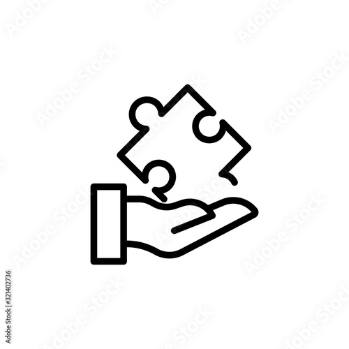 Simple solution line icon.