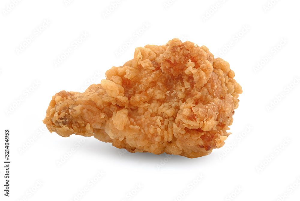 Chicken wings crispy fried isolated on white background. Chicken wings crispy fried isolated on white background.