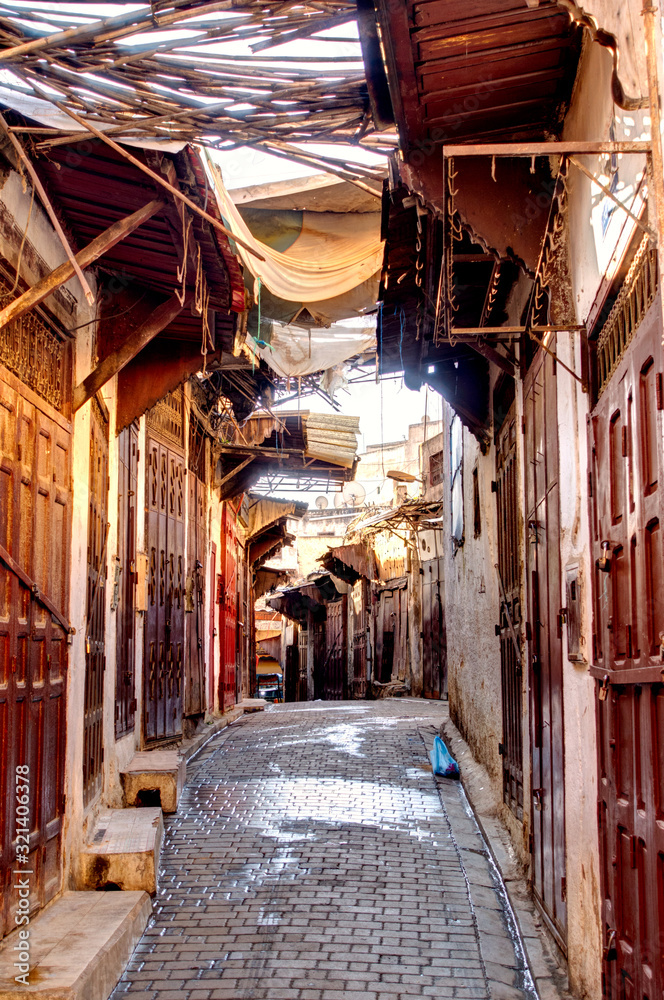 Fez, Medina streetscape