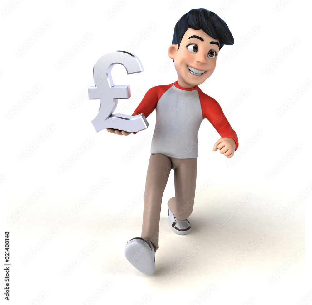 Fun 3D Asian teenager with a manga style Fun 3D Asian teenager with a manga style