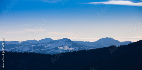 Harghita mountains in Transylvania, Romania