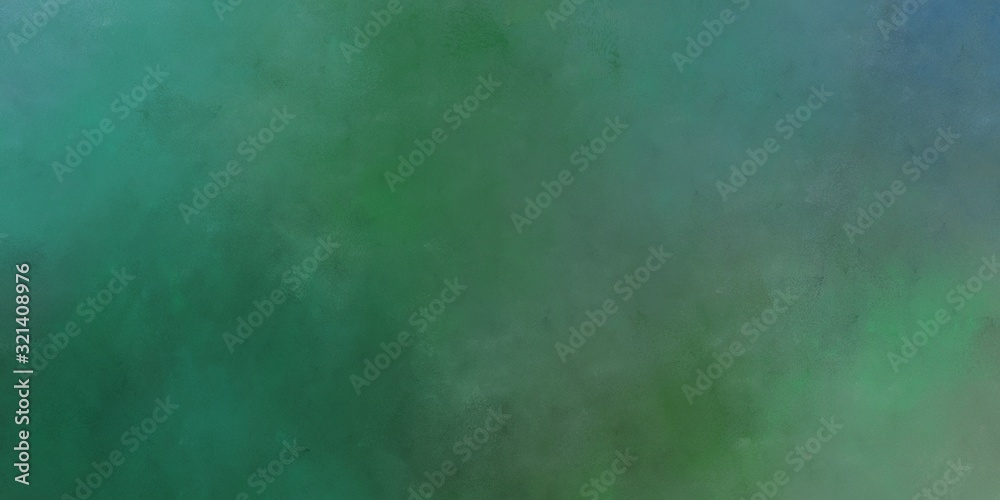 abstract painted artistic aged horizontal design with sea green, gray gray and dark slate gray color