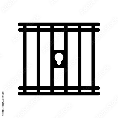 Jail icon trendy