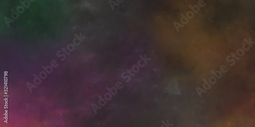 abstract painted artistic retro horizontal header background with very dark violet, old mauve and dark moderate pink color