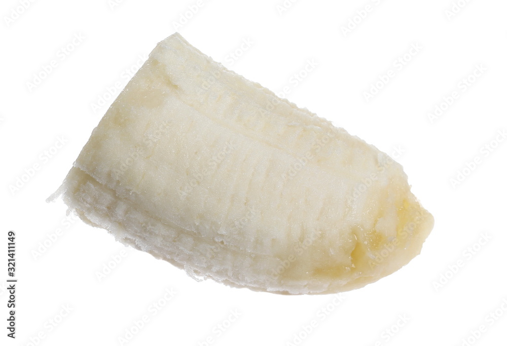 Banana slice isolated on white background with clipping path Banana slice isolated on white background with clipping path