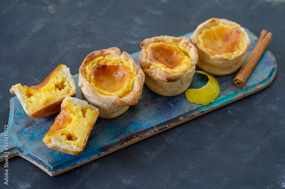Portuguese egg tart pastry Pastel de nata Portuguese egg tart pastry Pastel de nata