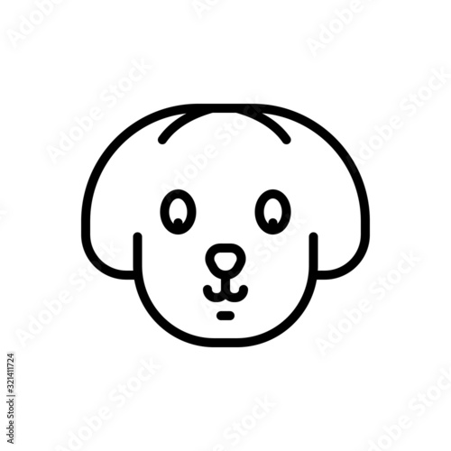 Black line icon for pet 