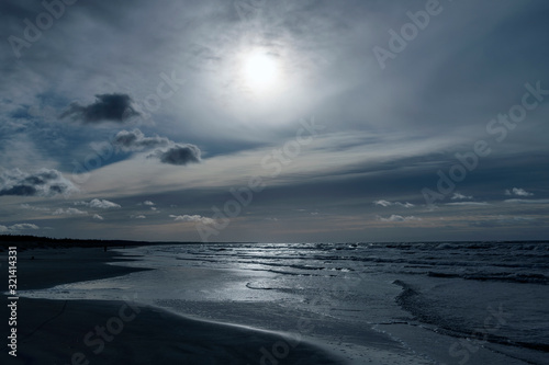 Cold day by Baltic sea in winter time. © Janis Smits